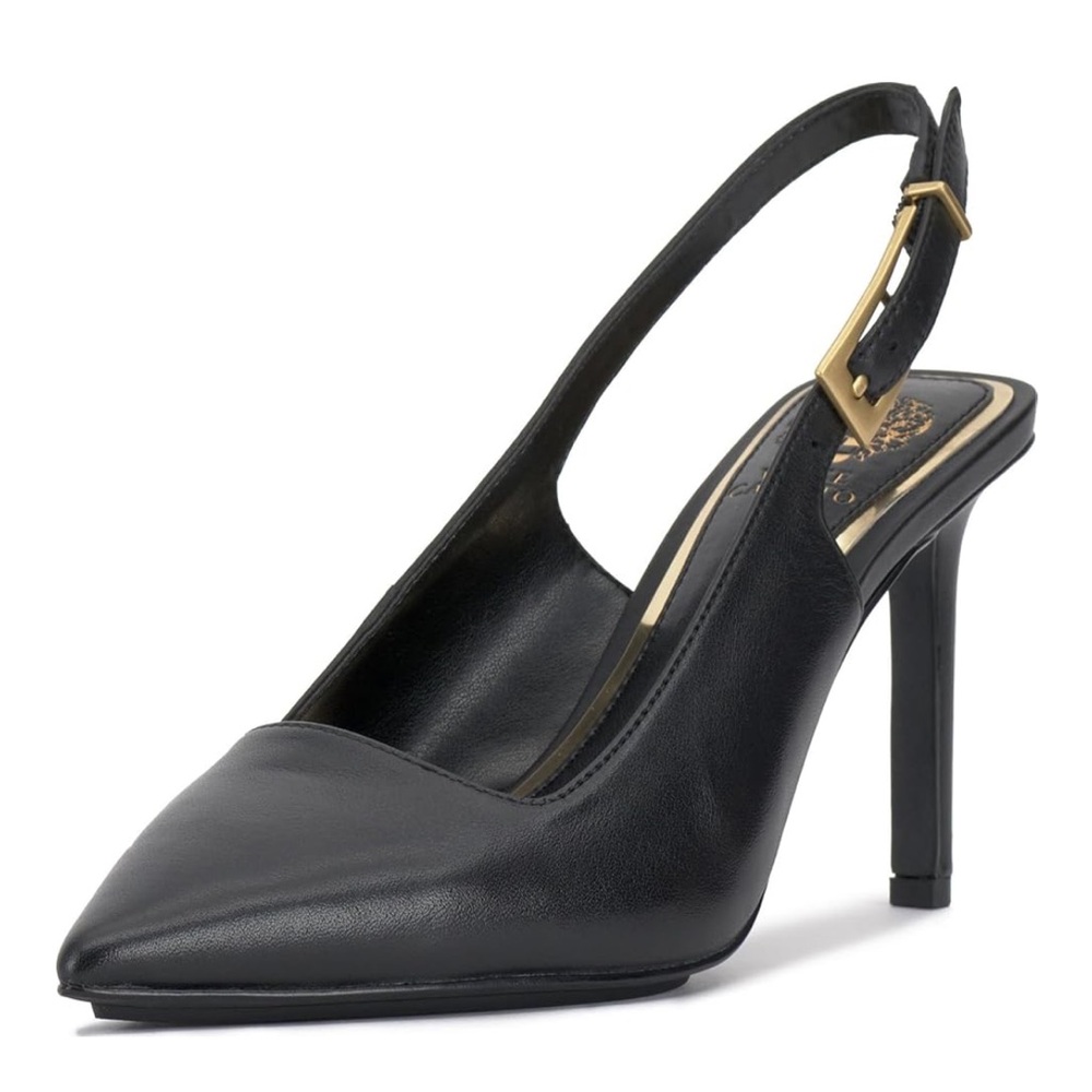 Vince Camuto Elegant Black Slingback Heels